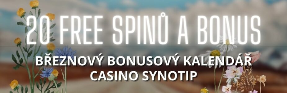 Free spiny a bonus v kalendáři Synottip