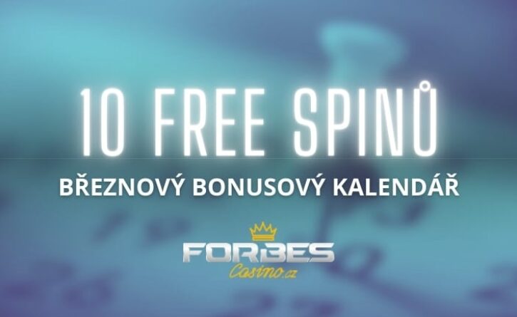 10 free spinů v březnovém bonusovém kalendáři Forbes