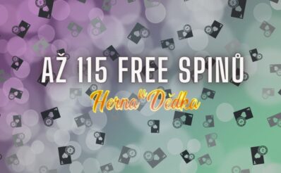 Nasbírej všech 115 free spinů v dnešních akcích v Herně U Dědka