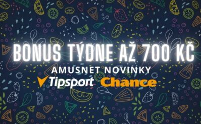 Vyhraj s novinkami od Amusnet bonus až 700 Kč!