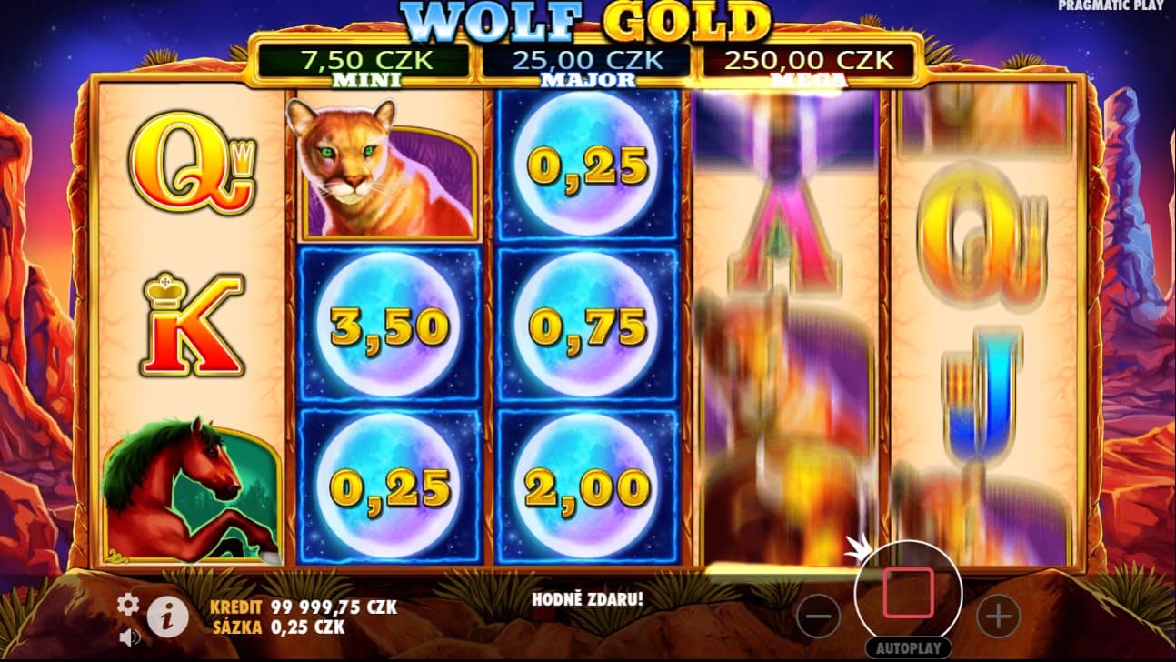 Wolf Gold online automat Mystery výhra