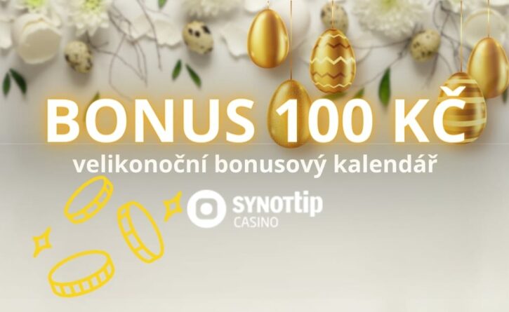 100 Kč v bonusovém kalendáři Synottip