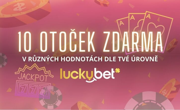 10 free spinů za vklad u LuckyBetu