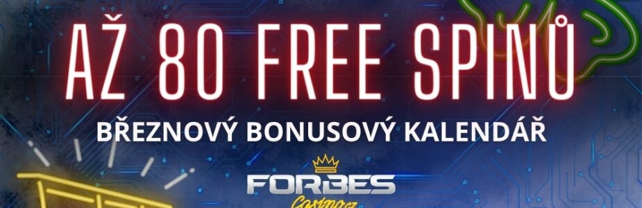 Free spiny v bonusovém kalendáři Forbes Casina