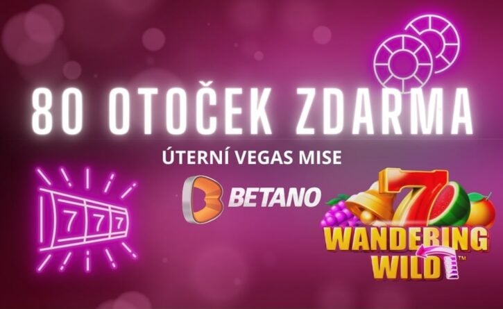 Free spiny v úterní misi v casinu Betano