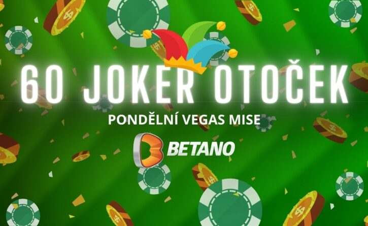 Pondělní Joker mise se 60 free spiny u Betana