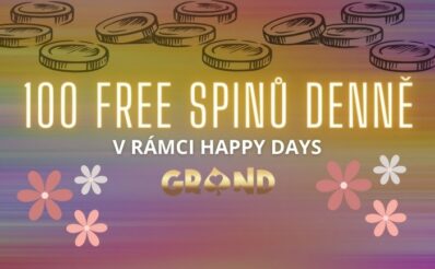 Získávej 100 free spinů denně u Grandwinu!