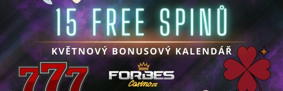Získej dnes 15 free spinů s bonusového kalendáře od Forbes casina!