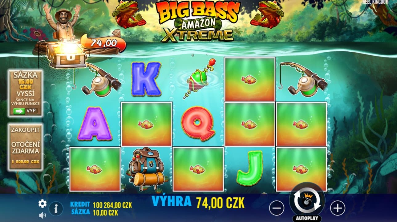 Big Bass Amazon Xtreme online automat Mystery výhra