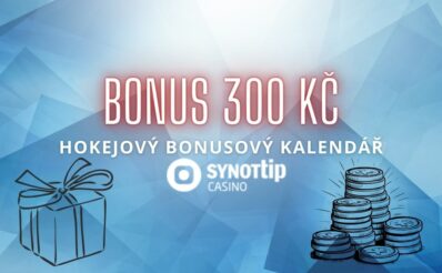 Získej dnes bonus 300 Kč z bonusového kalendáře od Synottipu!