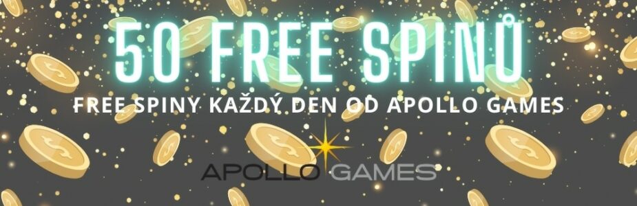 Získej dnes 50 free spinů od Apollo Games Casina!