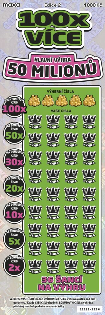 Ukázka nesetřeného losu 100x více