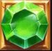 Symbol Zelený drahokam automatu Dwarf Mine od Yggdrasil