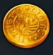Symbol Zlatá mince automatu Vikings go Berzek od Yggdrasil
