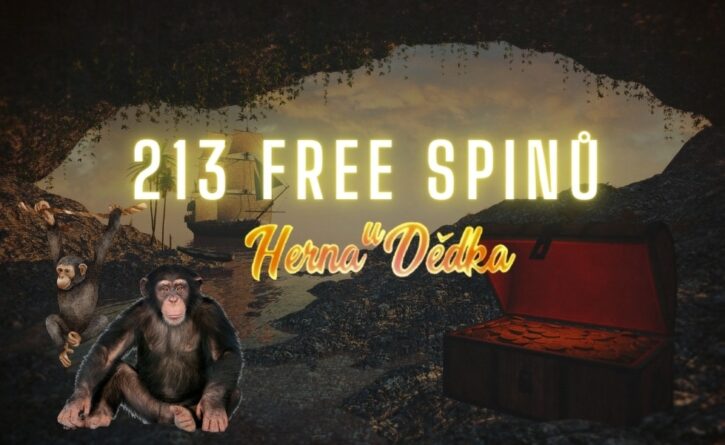 získej dnes s opicemi a piráty až 213 free spinů!