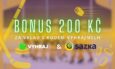 Exkluzivní bonus 200 Kč za vklad na Sazkabet