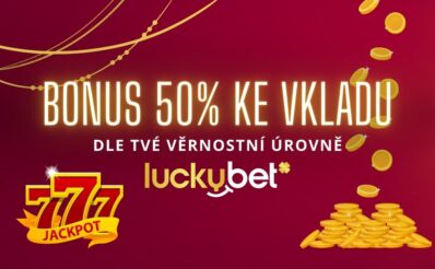 Užij si bonus 50% ke vkladu u LuckyBetu