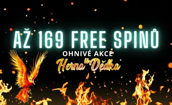 Získej dnes až 169 free spinů v Herně U Dědka!