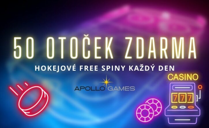 50 hokejových free spinů u Apolla