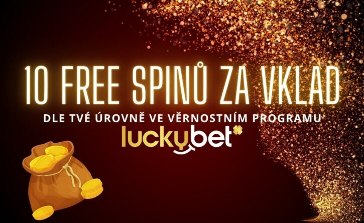 Získej dnes 10 free spinů od LuckyBet casina!