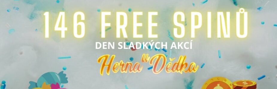 Získej až 146 free spinů v Herně U Dědka!