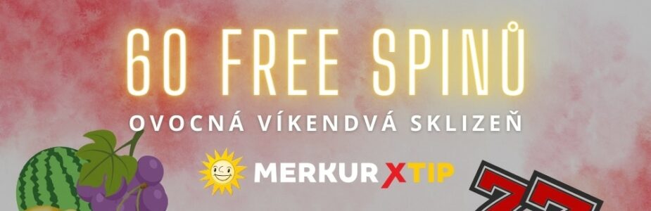 Skliď za víkend 60 free spinů v Merkuru!