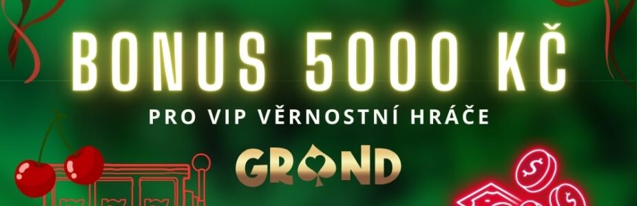 VIP bonus 5000 Kč ve free spinech u Grandwinu