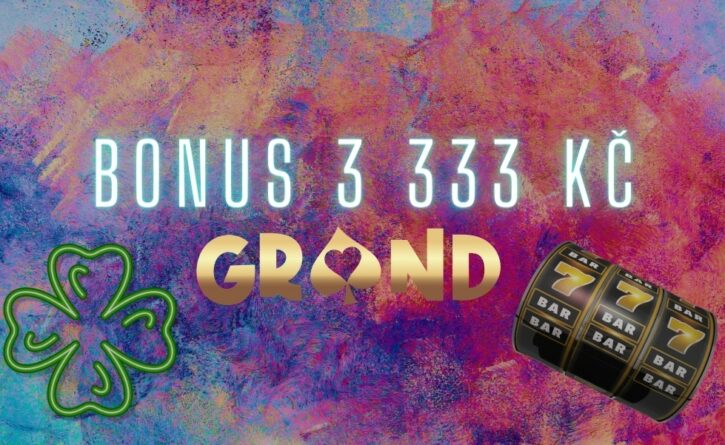 Získej dnes bonus až 3 333 Kč s Grandwin casinem!