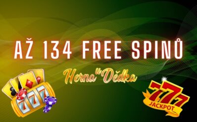 Získej dnes až 134 free spinů z Herny U Dědka!