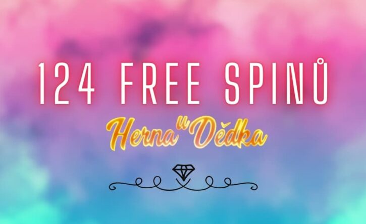 124 free spinů v Herně U Dědka