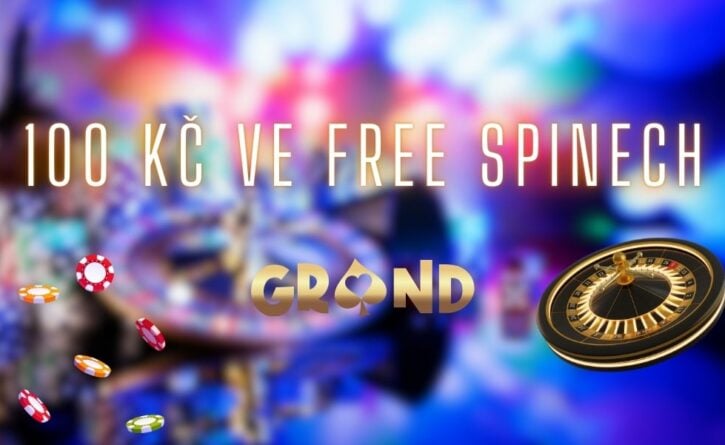 100 Kč ve free spinech od Grandwinu