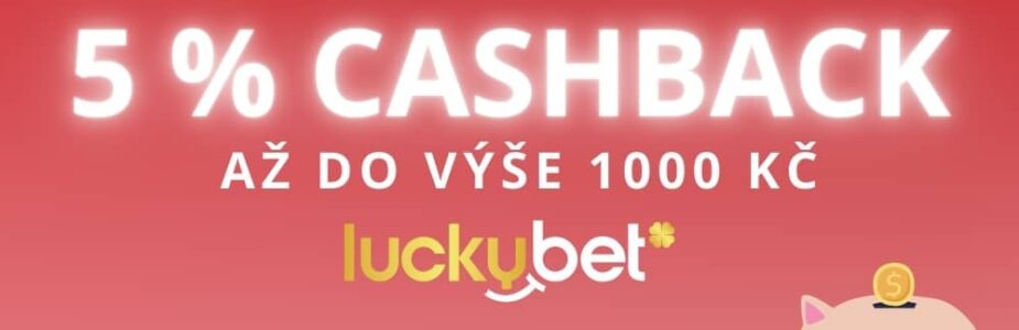 5 % cashback od LuckyBetu