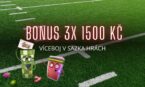 Zúčastni se bonusového víceboje 3 x 1500 Kč u Sazky!