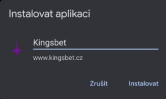 Instalace zástupce v Kingsbet