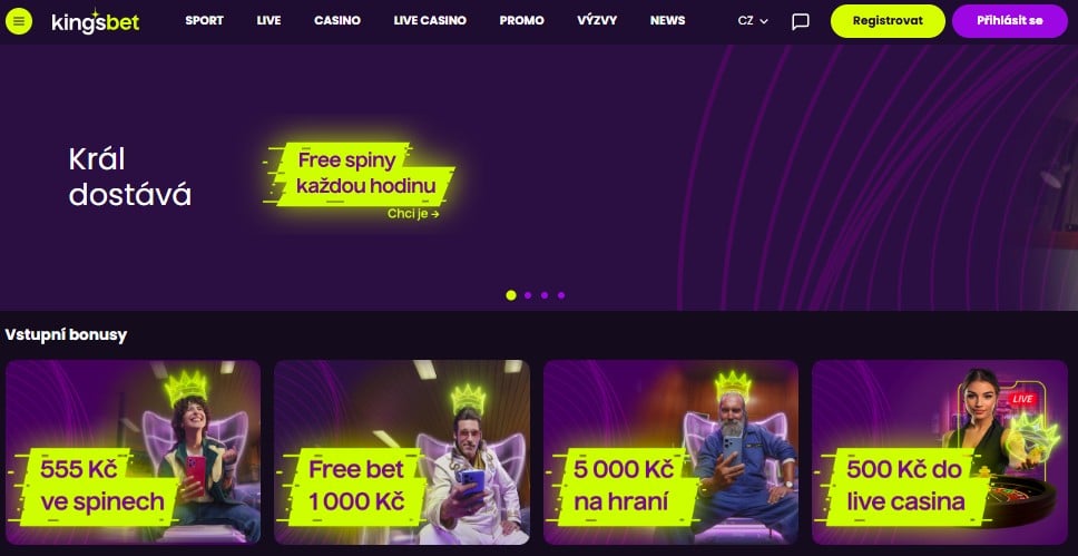 Kingsbet homepage