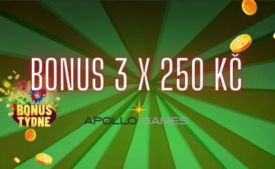 Získej bonus až 750 Kč u Apolla!