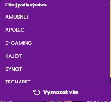 Výrobci v Kingsbet casinu