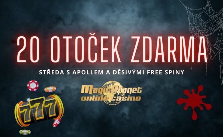 Užij si 20 děsivých free spinů v Magic Planet