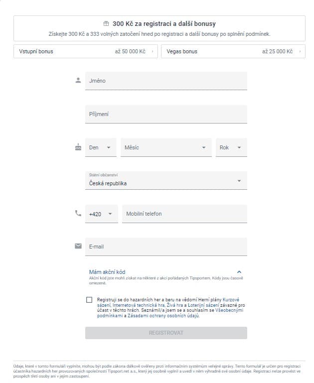 tipsport-registrace