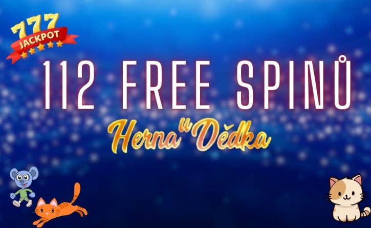 Zahraj si dnes v Herně U Dědka a získej až 112 free spinů!