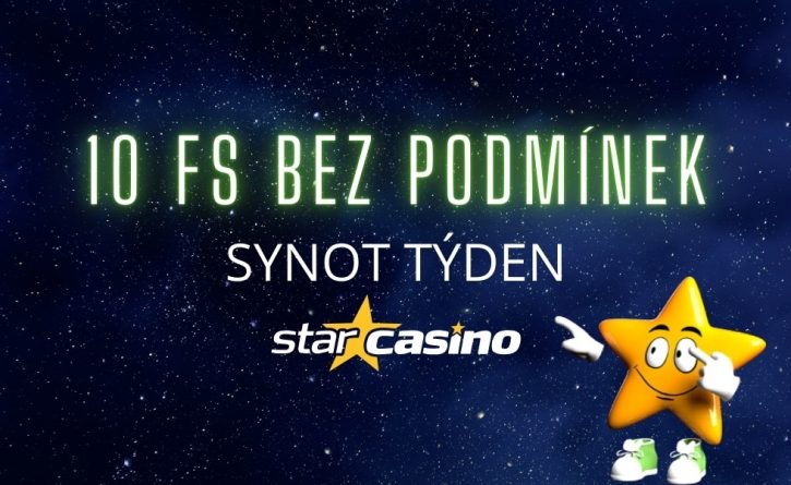 10 otoček bez podmínek od Star Casina