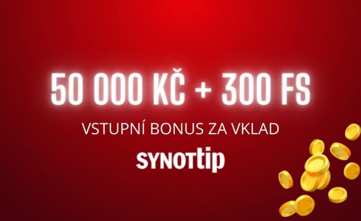 Vstupní bonus za vklad od Synottipu