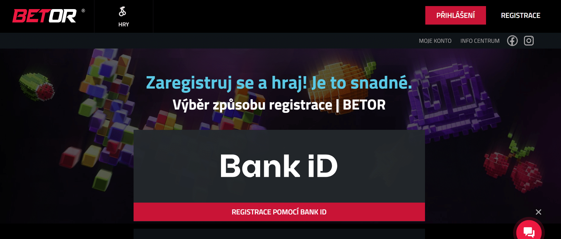 Registrace u Betoru