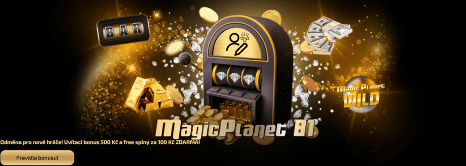 Magic planet bonus za první vklad