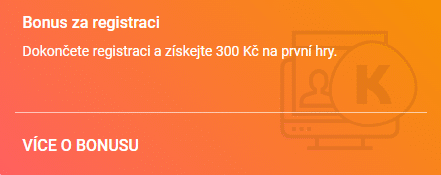 Bonus za registraci u Korunky