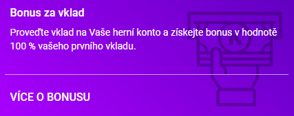 Bonus za vklad u Korunky