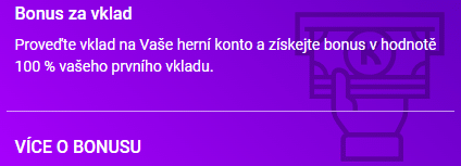 Bonus za vklad od Korunky