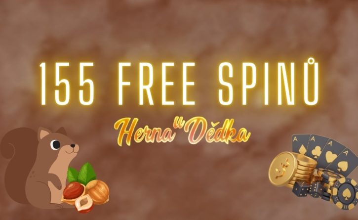 Získej dnes až 155 free spinů z Herny U Dědka!