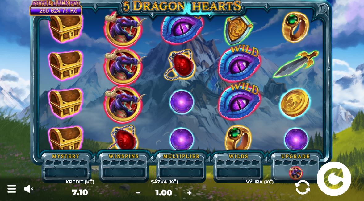 Hra 5 Dragon Hearts