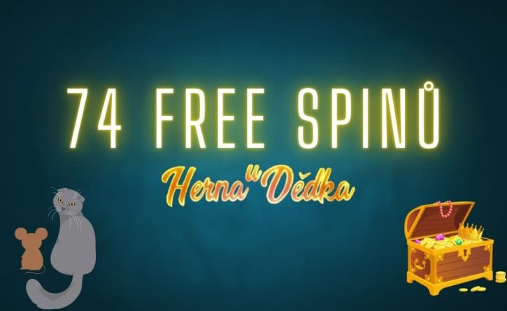 Zahraj si dnešní akce U Dědka a získej až 74 free spinů!